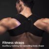 a7238892-4b42-425e-9e2d-351cd32a76d2.jpeg Fitness Heavy Shoulder Straps, Adjustable Fitness Posture Corrector Training Straps, Back Straightener Posture Corrector For Men Weight Training, Press Lifts, Chest Straight, Bench Presses