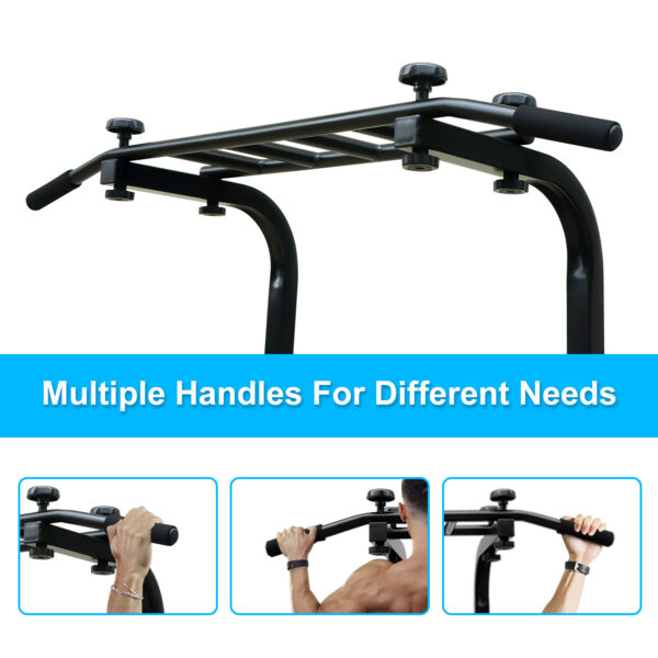 Power Tower Pull Up Bar Workout Dip Station For Strength Training, Suitable For Home Gym Fitness