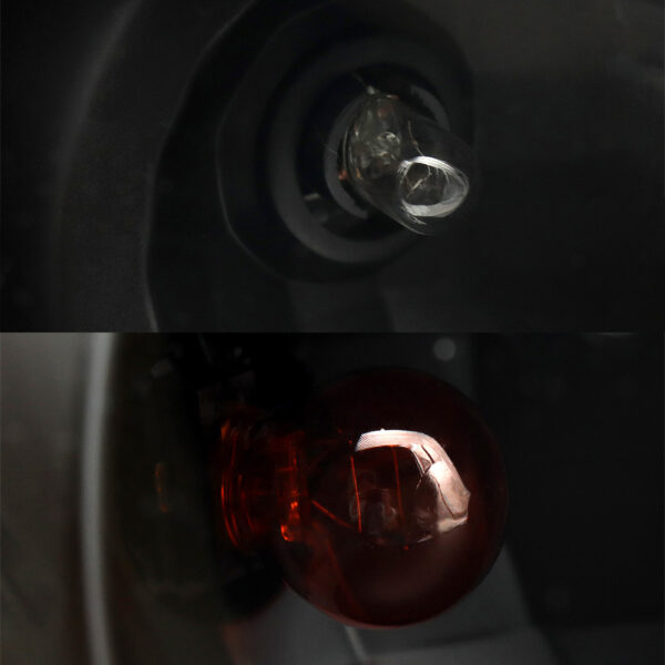 Black Headlights Compatible With Kenworth T680 2013-2021 Included Bulbs Pair