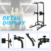 Power Tower Pull Up Bar Workout Dip Station For Strength Training, Suitable For Home Gym Fitness