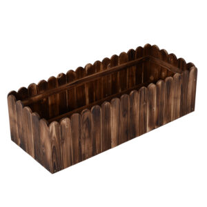 acdfc596-fee8-4eef-8ae7-f7c69a737410.jpg 40" x 16" x 12" Raised Planter Box Garden Scalloped Edge Wooden
