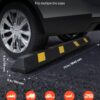 ad892400-01a4-4f3e-9466-a08a793ba1d6.jpg Parking Stopper, 72 Inch Heavy Duty Parking Aid For Garage, Rubber Curb Garage Floor Stopper With Reflective Strips, Vehicles Gadgets For Cars Vans Trucks Tire Wheel Guide Block Stops Bumpers