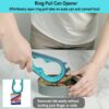 Jar Opener & Bottle Opener, Easy Grip Kitchen Tool For Seniors, Manual Lid Opener For Jars, Bottles, Cans & Household Use