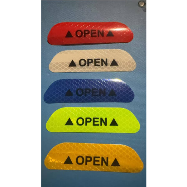 20 Pcs Car Stickers, Reflective Open Warning Signal Stickers, Night Car Stickers, Anti-Collision Safety, Car Door Protection & Decoration