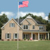 Cut Off Flagpole Aluminum Alloy, Adjustable And Extendable
