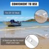 Boat Anchor Kit 13 Lb Fluke Style Anchor, Hot Dipped Galvanized Steel Fluke Anchor, Marine Anchor With Anchor, Shackles, Chain, Rope For Boat Mooring On The Beach, Boats From 20'-32'