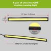b2a51c12-fca4-41b4-afd1-c10a2e7d650d.jpg 2Pcs LED Daytime Running Lights Car LED COB DRL Fog Lights IP45 Waterproof LED Strip Fog Day Driving Lamp Sticker For 12V Car Interior Exterior Use