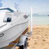 VEVOR Marine Trailer Guide Set, 60Flexibly Adjustable, Dual Rust-Resistant Steel Supports With PVC Covering, Ideal For Ski, Fishing, And Sailboat Transport, 2-Piece Kit