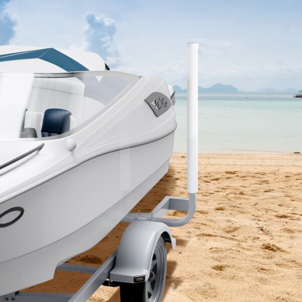 VEVOR Marine Trailer Guide Set, 60Flexibly Adjustable, Dual Rust-Resistant Steel Supports With PVC Covering, Ideal For Ski, Fishing, And Sailboat Transport, 2-Piece Kit