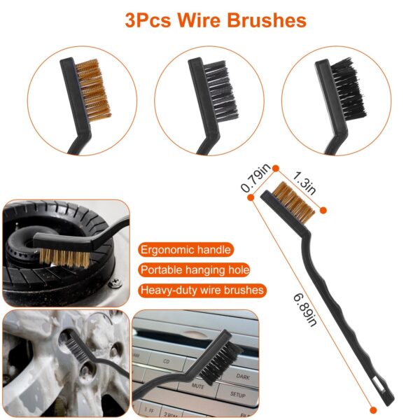 b90bdf9a-2716-489d-bc1d-3d1649fec76e.jpg 26Pcs Car Detailing Brush Kit Exterior Interior Car Cleaning Set Drill Brush Set Car Buffing Sponge Pads Kit For Cleaning Automobile Interior Exterior Wheels Dashboard