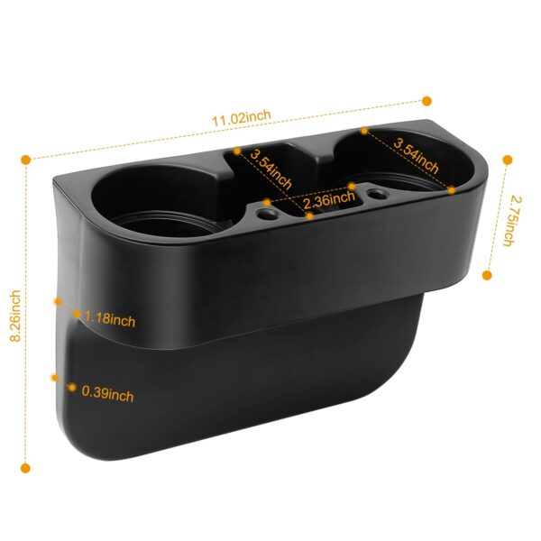 bab20b56-2808-4d2e-8aa6-2f5601f1c531.jpg 1Pc Car Seam Cup Holder Seat Gap Wedge Drink Storage Organizer Console Side Pocket Mount Stand For Pen Phone Bottle Sunglasses