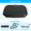 1Pc Vibration Exercise Machine Vibrating Plate Platform Whole Body Fitness Vibration Workout Equipment With 120 Speeds 1-20Mins Timer Resistant Bands Remote Control 330LBS Max Load
