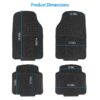 c0cb5fec-6f12-45b4-831a-ed6d725567ee.jpg 4Pcs Automotive Floor Mats Front And Rear PVC Rubber Floor Mats Heavy Duty Drive Vehicle Car Mats With Trimmable Design Fit Most Cars SUVs Trucks