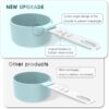Stackable Measuring Cups & Spoons Set - Black Nesting Kitchen Gadgets With Stainless Steel Handles