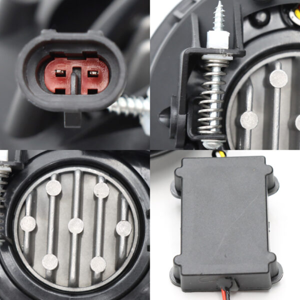 Pair LED Fog Lights Compatible With 2000-2015 Freightliner CenturyColumbia
