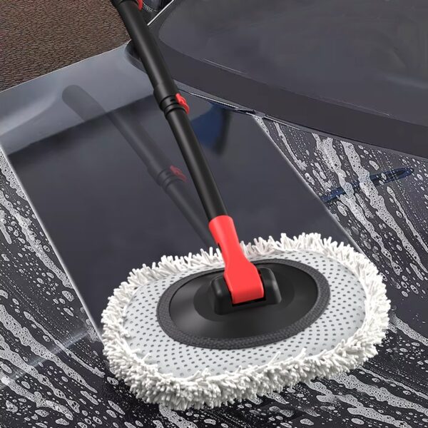 c52829e4-5d29-424f-a7dd-4a31b1da6228.jpg Portable 41-inch Automatic Water Car Wash Mop For Home And Outdoor Use, Featuring A Soft Brush Head To Prevent Scratches, Includes A 10-meter Hose That Connects To A Water Faucet, Suitable For Cleanin