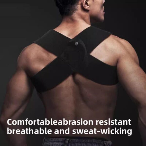 c6053733-f086-4120-89a6-428f96e940f4.jpeg Fitness Heavy Shoulder Straps, Adjustable Fitness Posture Corrector Training Straps, Back Straightener Posture Corrector For Men Weight Training, Press Lifts, Chest Straight, Bench Presses