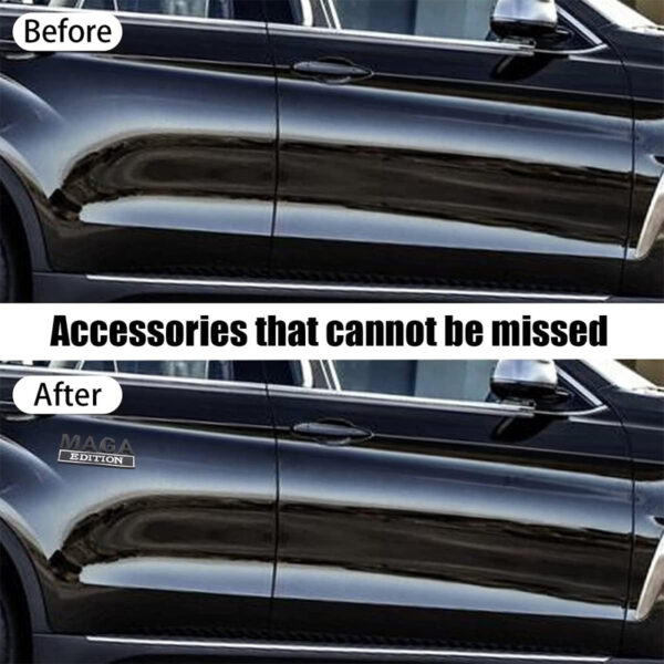 c623f108-035d-4ea1-ad2c-12b69d3e696a.jpg 4pcs MAGA Edition Car Metal Badge Sticker Truck Replacement, Suitable For General Motors SUV,Motorcycle, Bicycle Chrome Alloy