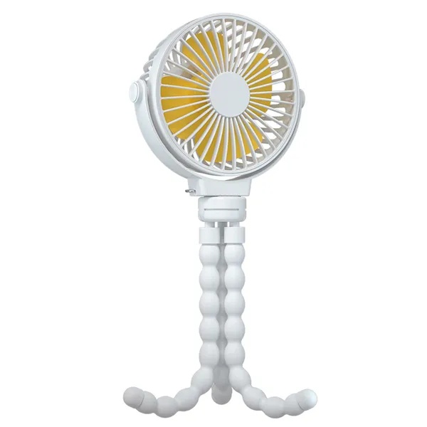 c6c74050-981d-48b1-8454-4866b0fbf49b.jpg Portable Baby Stroller Fan Rechargeable Handheld Fan With Flexible Tripod Clip On Desktop Hanging Fan 3 Gear Speed With Tilt Head