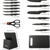 c6f984ee-177b-40b5-8d05-1a6bab05da60.jpg 16 Pieces Kitchen Knife Block Set With Cutting Board, German Stainless Steel Knife Set With Sharpener, Dishwasher Safe, Anti-Slip Handle, 6 Steak Knives, Black