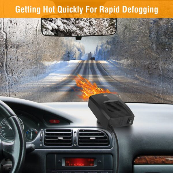 c714c3f7-5a02-4bab-8658-2834a7a6c3db.jpg 24V 180W OR 12V 150W Portable Car Heater Heating Fan 2 In 1 Defroster Defogger Demister Windshield Heater Automotive Cooling Fan With 360 Degree Rotating Base