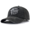 c8005945-3736-41cb-b308-e39cfca481a8.jpg 2pcs Vintage Washed Black Baseball Cap For Women Men, Jesus The Way The Truth The Life Cross Embroidered Faith Christian Hat