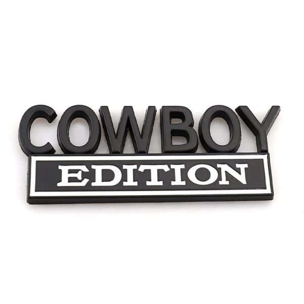 2pack Cowboy Edition Emblems, Seabee Emblem 3D Badge Decal Car Truck SUV,Refrigerator Sticker,Window Display Stickers,Bicycles, Laptops, Fridges