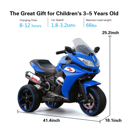 ca86c8ed-c314-4a9c-b124-c60ae7be636c.jpg 12V Kids Electric Motorcycle ,ride On Motorcycle,Three Lighting Wheels Kids Electric Toys Boys Girls Motorcycle, Children Battery Motor Bikes Rechargeable 3 Wheels Ride On Electric Motorcycle