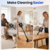 Cordless Vacuum Cleaner, Lightweight Stick Vacuum Household Anti-tangling And LED Light, Powerful Rechargeable Wireless Vacuum Cleaner