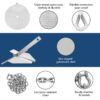 Boat Anchor Kit 13 Lb Fluke Style Anchor, Hot Dipped Galvanized Steel Fluke Anchor, Marine Anchor With Anchor, Shackles, Chain, Rope For Boat Mooring On The Beach, Boats From 20'-32'