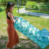 cd84411f-833c-46ed-a8e1-0312f2d9b399.jpg Inflatable Lounger Portable Foldable Polyester Fiber Comfortable Good Load Bearing Capacity Outdoor Air Chair For Hiking Picnic Music Festival Pillow Cacti 180x80cm / 70.9x31.5in