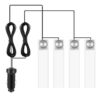4Pcs Car Interior LED Atmosphere Light Car Charge Decorative Lamp DC 12V Blue Light
