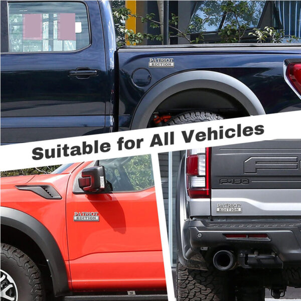 cf5e87fd-5677-4e3f-b1dd-4eb2c655b3f6.jpg 2pcs Patriot Edition Emblems, Emblem 3D Badge Decal Car Truck SUV,Refrigerator Sticker,Window Display Stickers,Bicycles, Laptops, Fridges