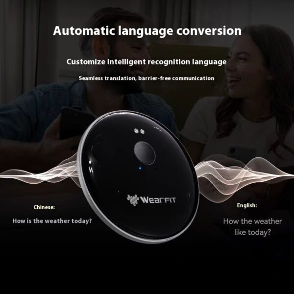 Intelligent Translator Ai102 Round Multi-language Portable