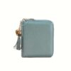 Mini Credit Card Holder For Women RFID Blocking Multifunctional Zipper Coin Purse Large Capacity Card Holder Credit Card Holders Credit Card Case
