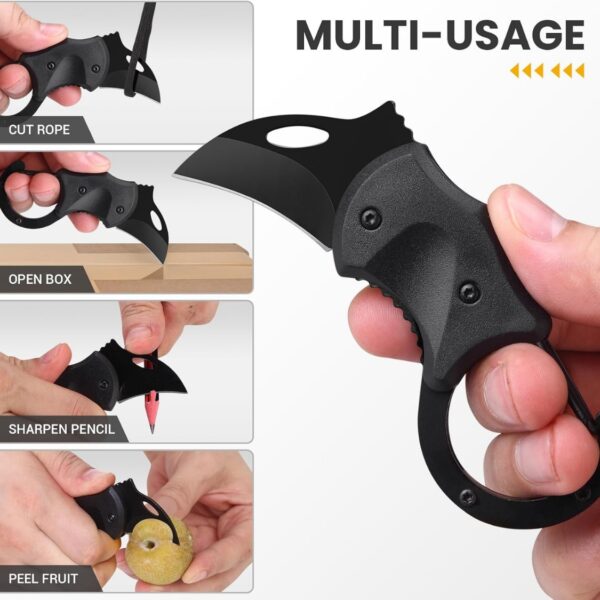 Small Pocket Knife Gift For Men Keychain Box Cutter With 1.34inch Blade, Mini Folding Knives EDC Gadgets, Stocking Stuffers Gift For Adults Men Him
