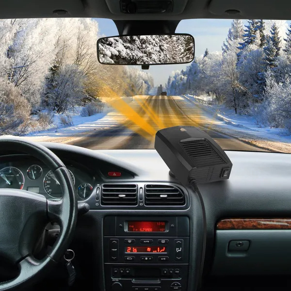 d3e54724-3c85-4e94-9944-0c267a1370c5.jpg Portable Car Heater Heating Fan 2 In 1 Defroster Defogger Demister Windshield Heater Automotive Cooling Fan With Rotating Base