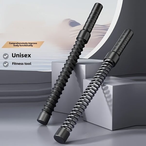 2pcs Stainless Steel Wireless Combat Training Stick - A Universal Strength And Muscle Exercise Fitness Tool With Strong Rebound Inertia, Suitable For Home Fitness