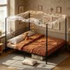 Canopy Bed Frame Only Bed Frame