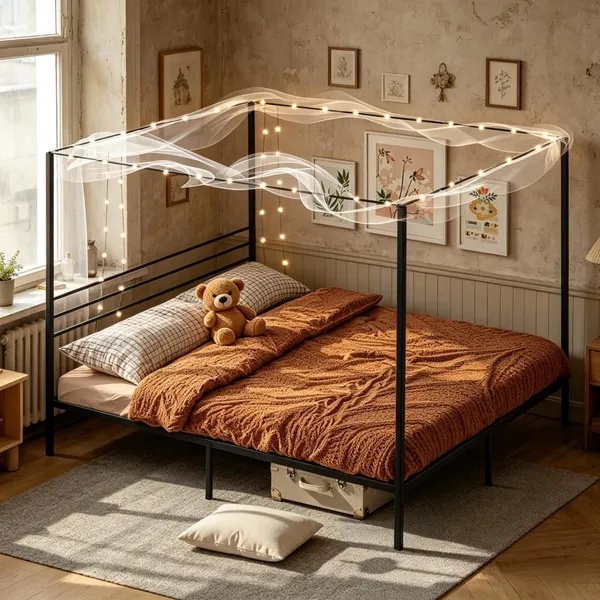 Canopy Bed Frame Only Bed Frame
