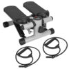 Stepper For Exercise Mini Fitness Stepper With 2 Resistance Bands LCD Monitor Max 330.7LBS Load Stair Stepper Quiet Stepper