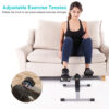 1Pc Foldable Exercise Bike Pedal Fitness Exerciser Cycle Bike  LCD Display Mini Pedal Exerciser For Leg Arm Physical Therapy Home Office Gym