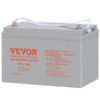 VEVOR Deep Cycle Battery, 12V100AH, AGM Marine Rechargeable Battery, High Self-Discharge Rate 800A Current, For RV Solar Marine Off-Grid Applications UPS Backup Power System