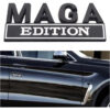d9c46e00-34aa-42a6-9822-b432d7c5322e.jpg 4pcs MAGA Edition Car Metal Badge Sticker Truck Replacement, Suitable For General Motors SUV,Motorcycle, Bicycle Chrome Alloy