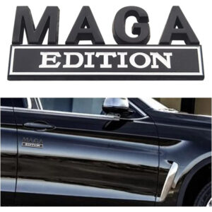 d9c46e00-34aa-42a6-9822-b432d7c5322e.jpg 4pcs MAGA Edition Car Metal Badge Sticker Truck Replacement, Suitable For General Motors SUV,Motorcycle, Bicycle Chrome Alloy