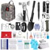 125Pcs Survival Kits Professional Emergency Survival Gear Tactical First Aid Kit Supplies For Outdoor Adventure Camping Hiking Hunting