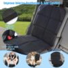 2 Packs Car Seat Protector Cushion Mat Pad For Car Renovation With Thick Padding Protector For Child Baby Car Seat Mesh Pockets