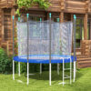 e6908719-a6a8-4a5c-b9bf-c09f43029fbf.jpg 12FT Trampoline Spring Cover, Safety Trampoline Pad Replacement, Waterproof and Tear Resistant, All Weather Trampoline Accessories, Blue