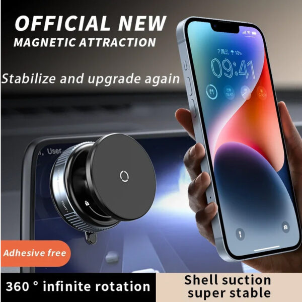 e724db95-abd5-48ff-80fe-61274baec975.jpg Car Phone Holder, Upgraded 360Adjustable Vacuum Suction 20X Magnets