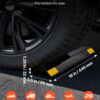e7b7333b-46a1-48eb-a058-1d76f24f3300.jpg Parking Stopper, 18 Inch 2 Pcs Heavy Duty Parking Aid For Garage, PP Curb Garage Floor Stopper With Reflective Strips, Vehicles Gadgets For Cars Vans Trucks Tire Wheel Guide Block Stops Bumpers